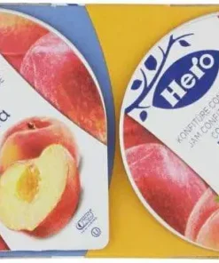 Hero Poker Confettura di Pesca, 30 confezioni da 100g (4 monodose x 25 gr)