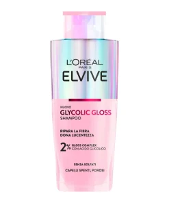 L’Oréal Paris Elvive Glycolic Gloss Shampoo con Acido Glicolico Per Capelli Spenti e Porosi