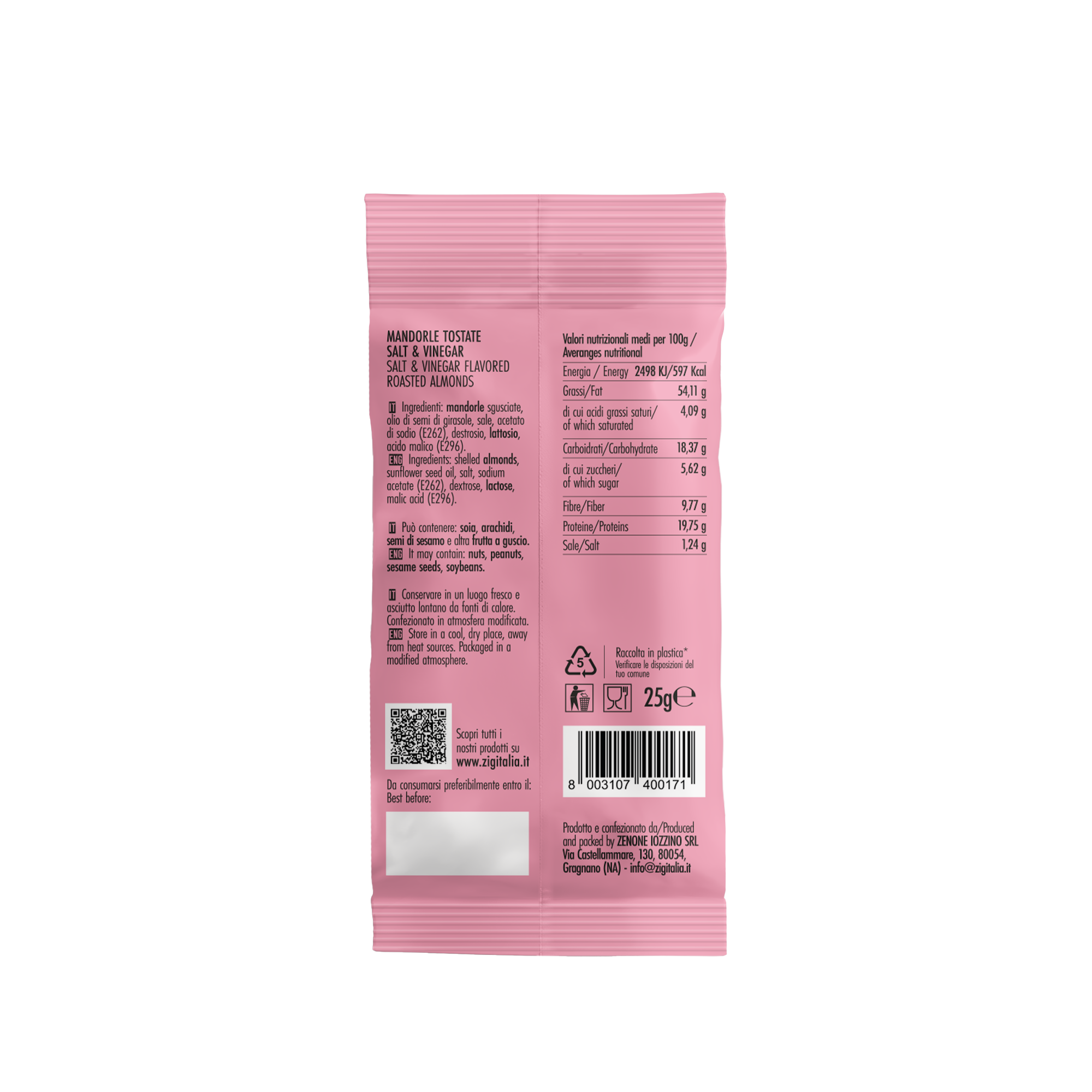 Mandorle Tostate Salt&Vinegar - immagine 2