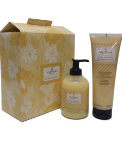 Cofanetto ATKINSONS LONDON NOBILE VANILLA Sapone Liquido 300ml+ doccia schiuma 250ml