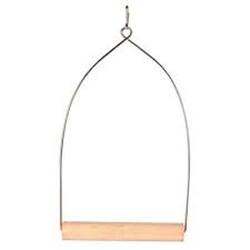 Altalena e dondolo gioco legno e telaio in ferro misura large – giochi e altalene per pappagalli