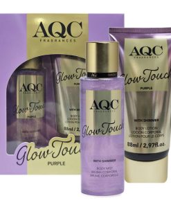 Cofanetto donna IDC INSTITUTE GLOW TOUCH PURPLE acqua corpo 88ml + body lotion 88ml
