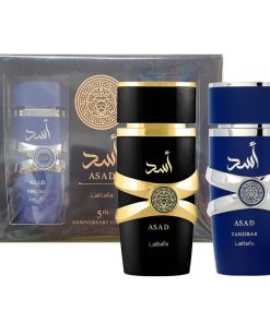 Cofanetto uomo LATTAFA PERFUMES ASAD + ASAD ZANZIBAR edp 100ml