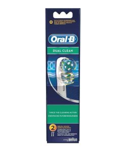 2 Testine di Ricambio ORAL B DUAL CLEAN per spazzolino elettrico